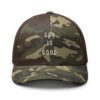 God Is Good Camouflage trucker hat